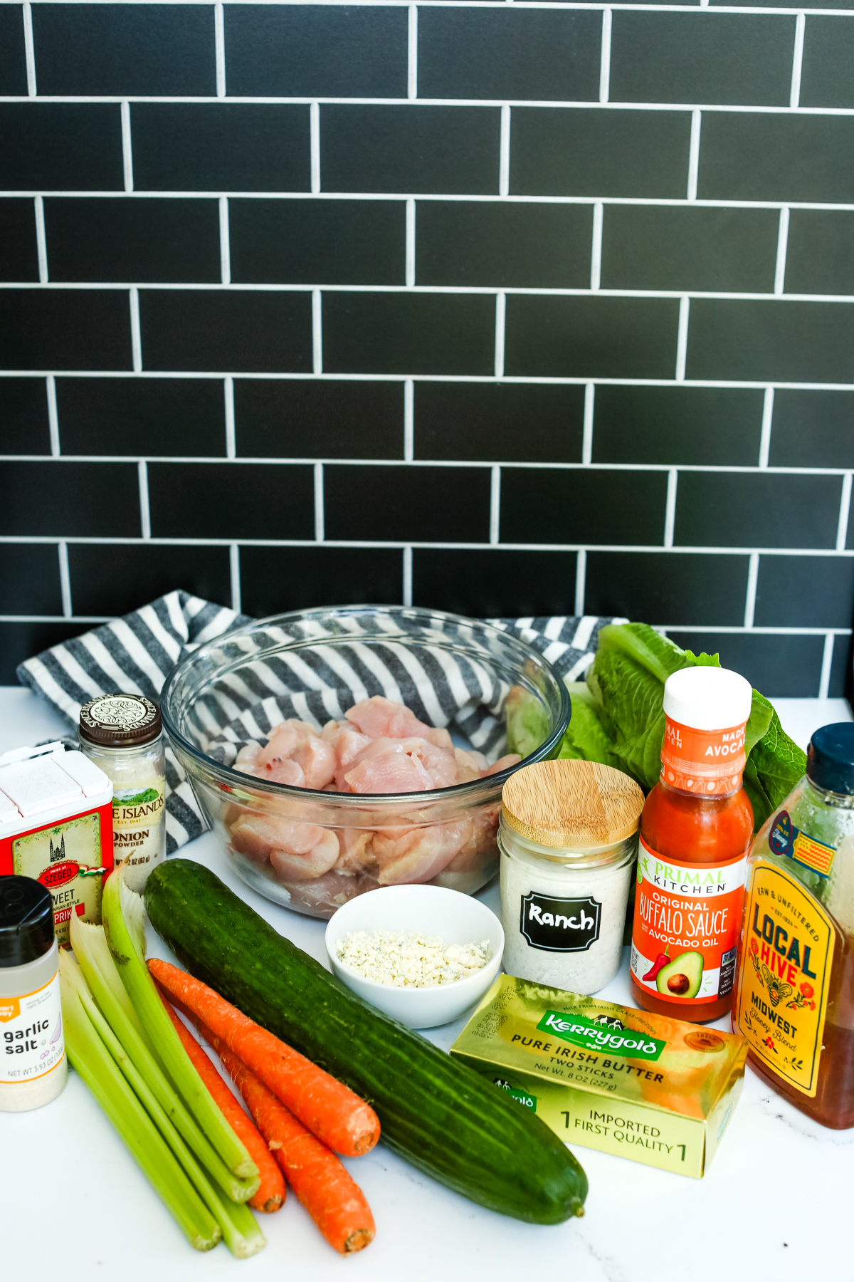recipe ingredients for Buffalo Chicken salad