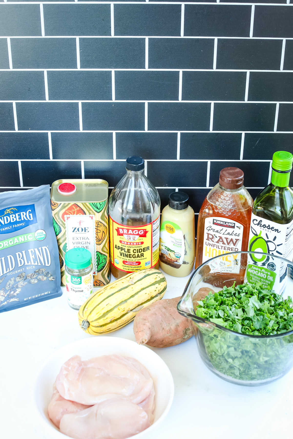 recipe ingredients on a counter