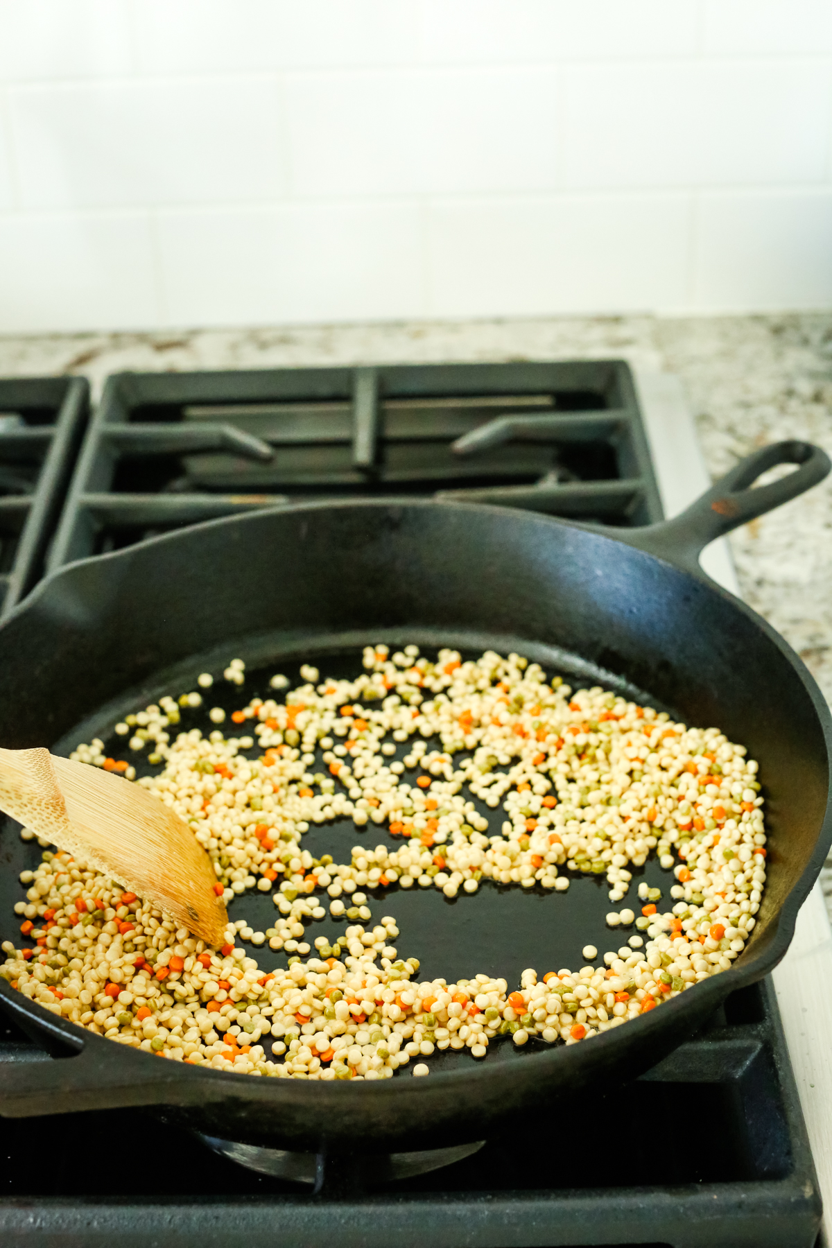 couscous in a pan