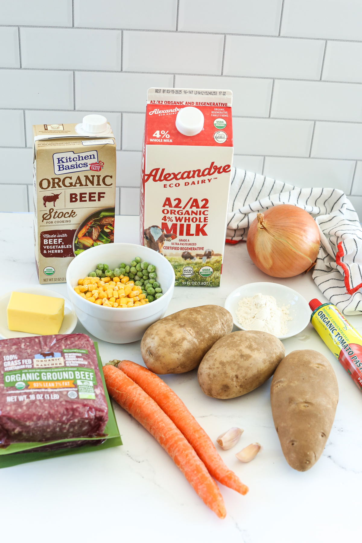 ingredients for cottage pie recipe