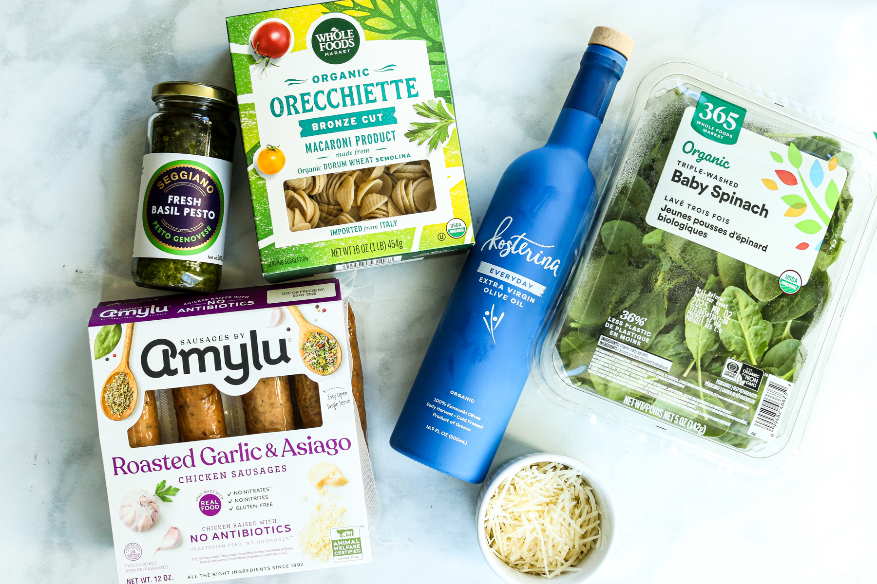 recipe ingredients for orecchiette pasta with sausage