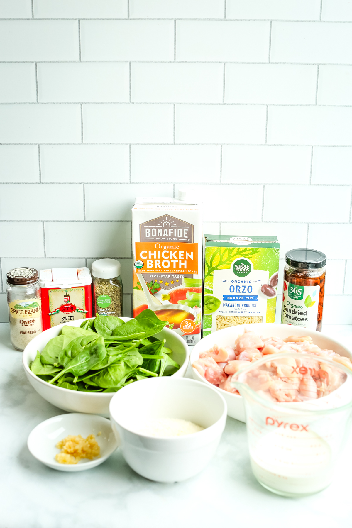 recipe ingredients for marry me chicken orzo