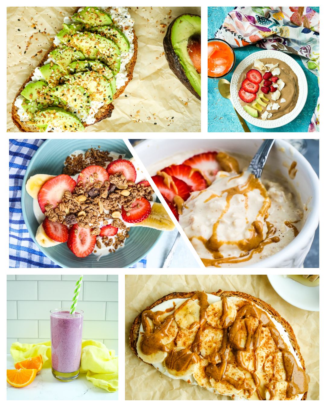 5 minute breakfast collage