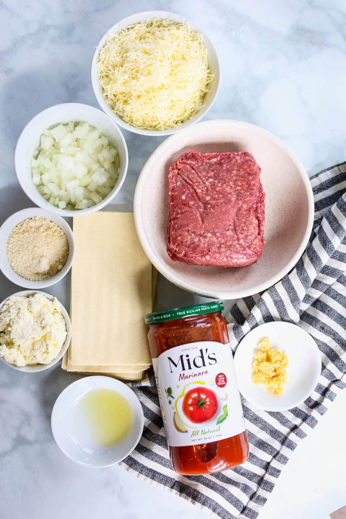 recipe ingredients for lasagna recipe