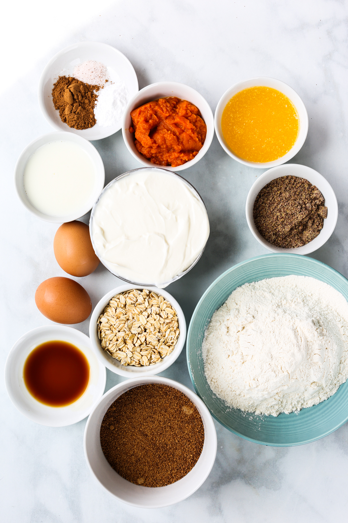 recipe ingredients on a table 