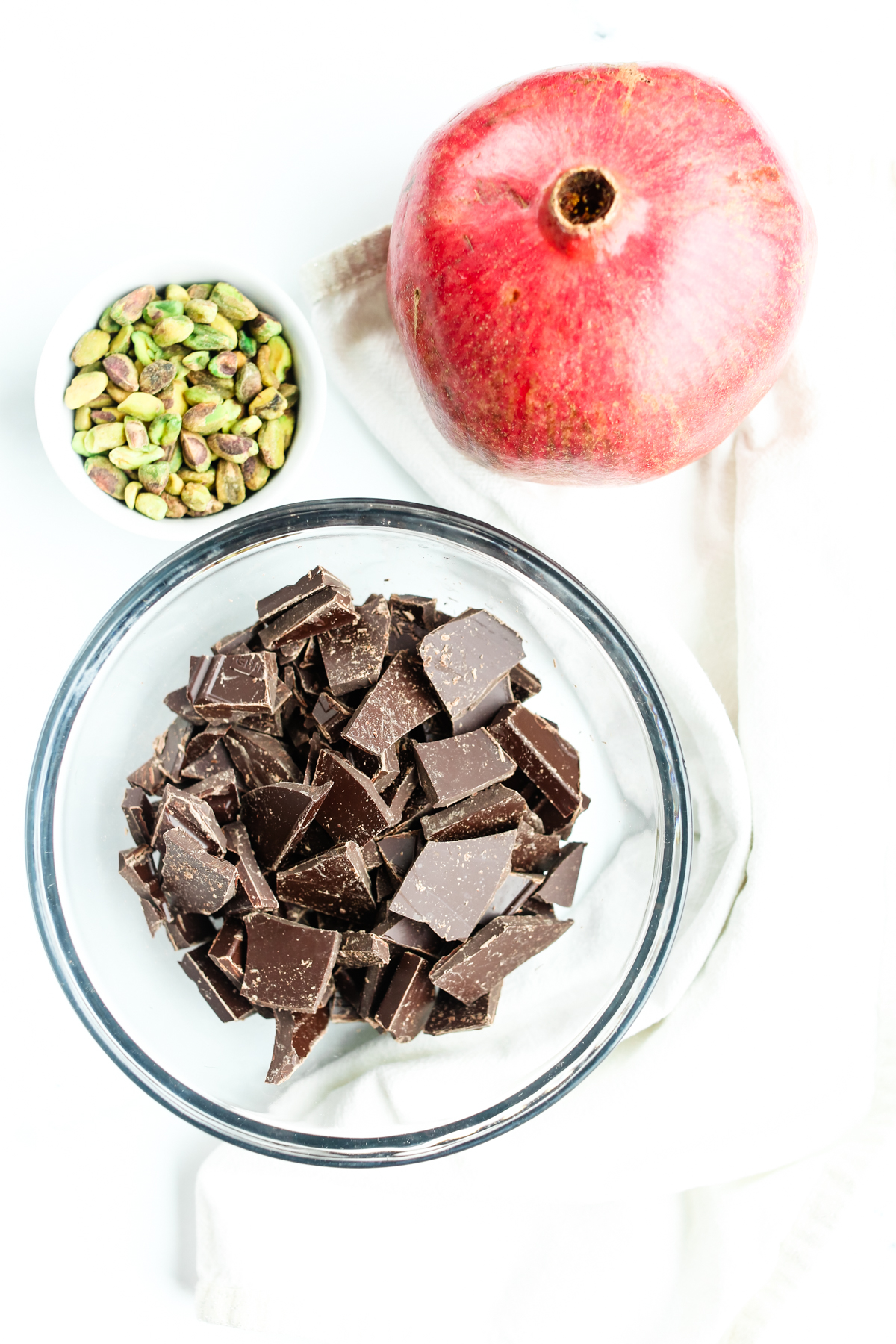 recipe ingredients overhead shot