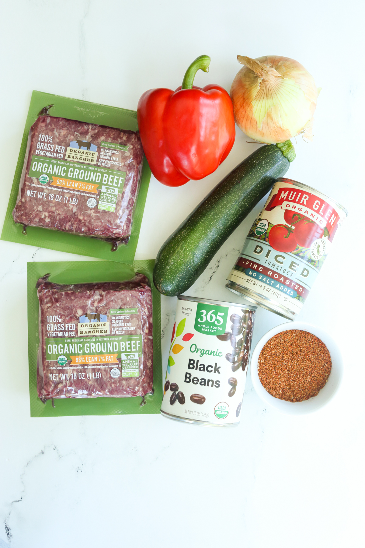 recipe ingredients on a counter