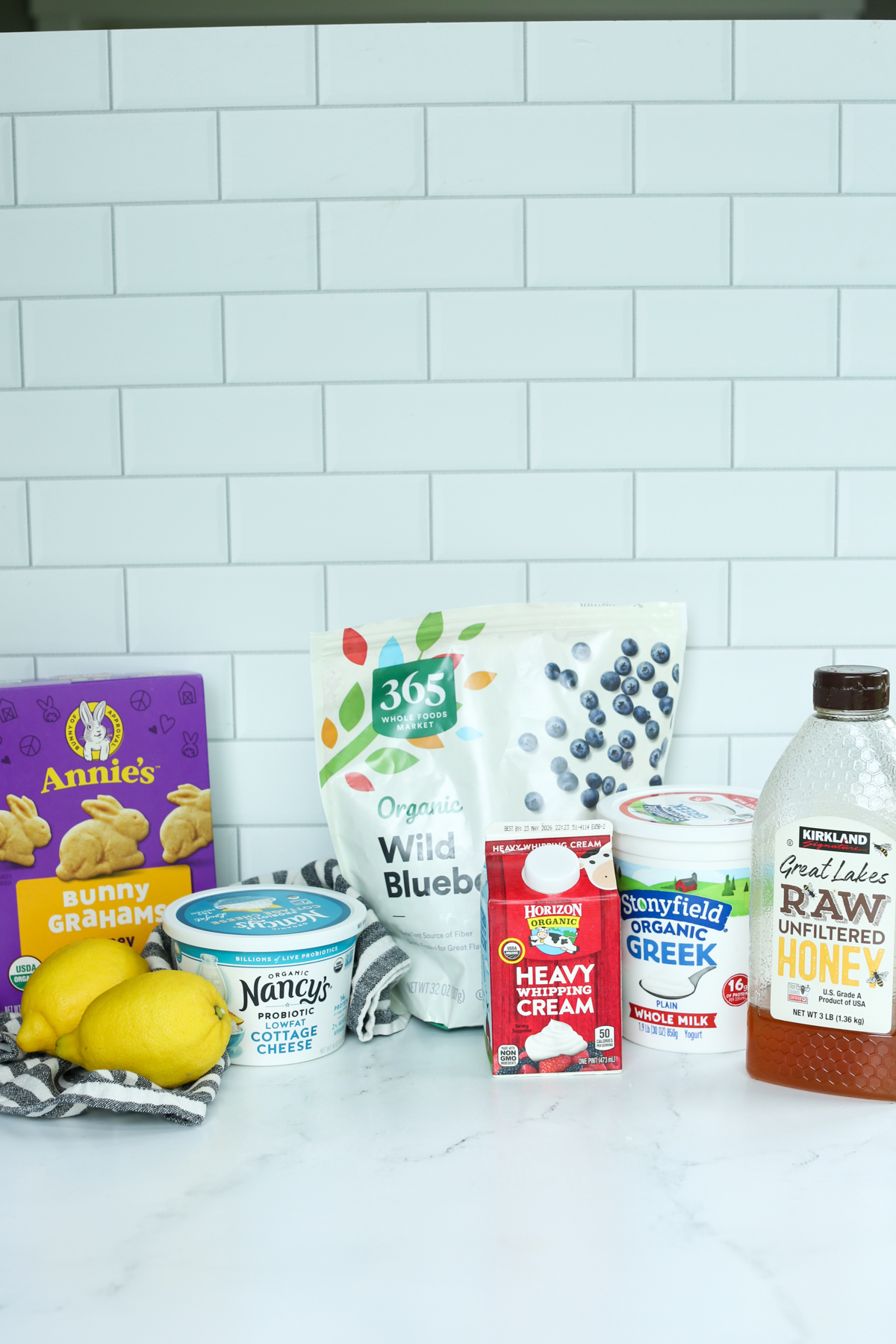 recipe ingredients on the counter