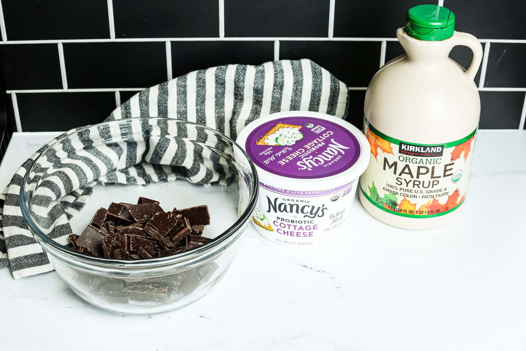 recipe ingredients on the counter