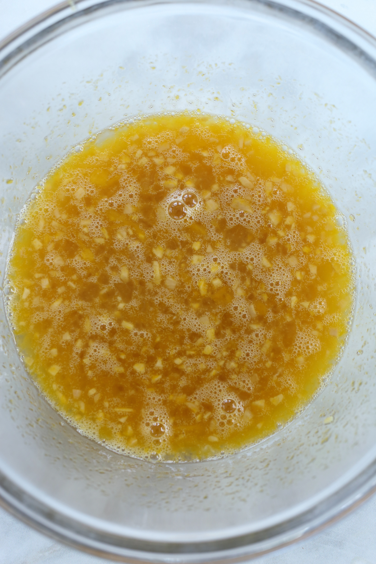 wet ingredients mixed together