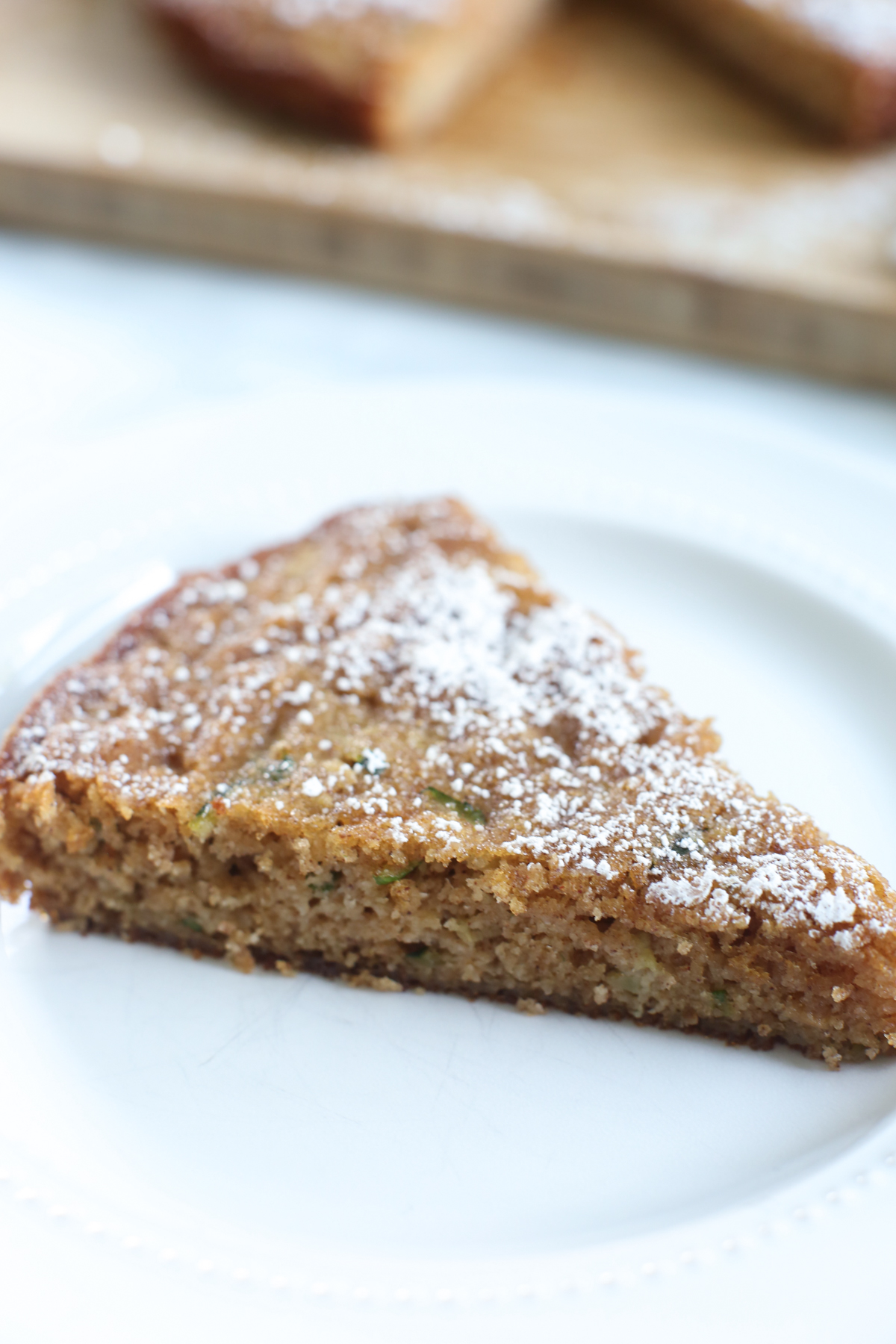 a single slice of anti-inflammatory zucchini cake
